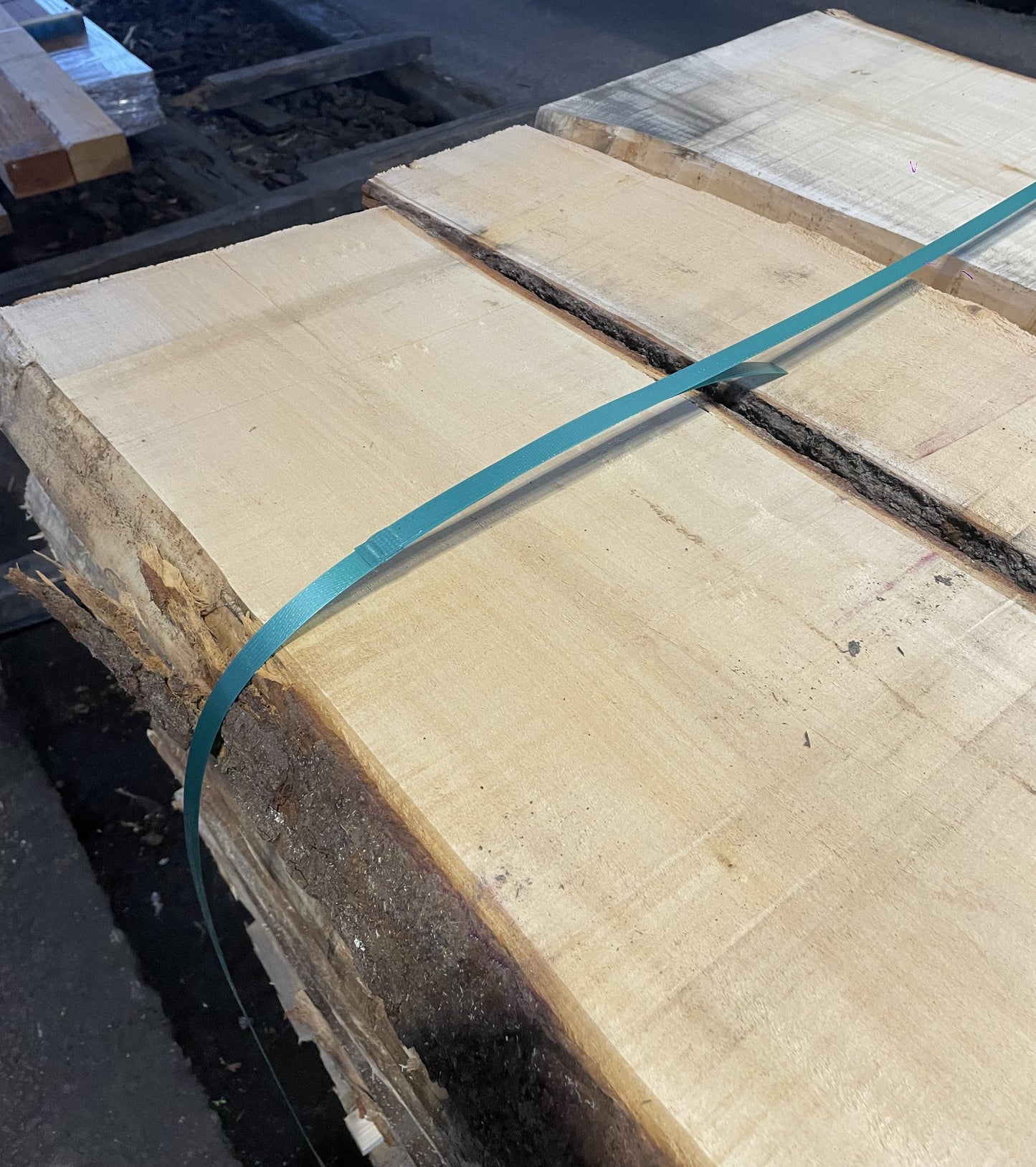 2-Inch Thick European Waney Edge (Live Edge) Lime Boards