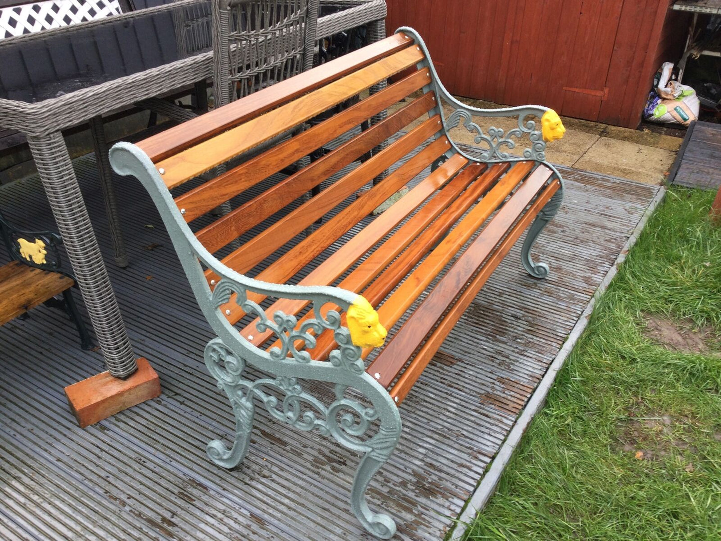 Rounded Iroko Hardwood Bench Slats - Teak Alternative
