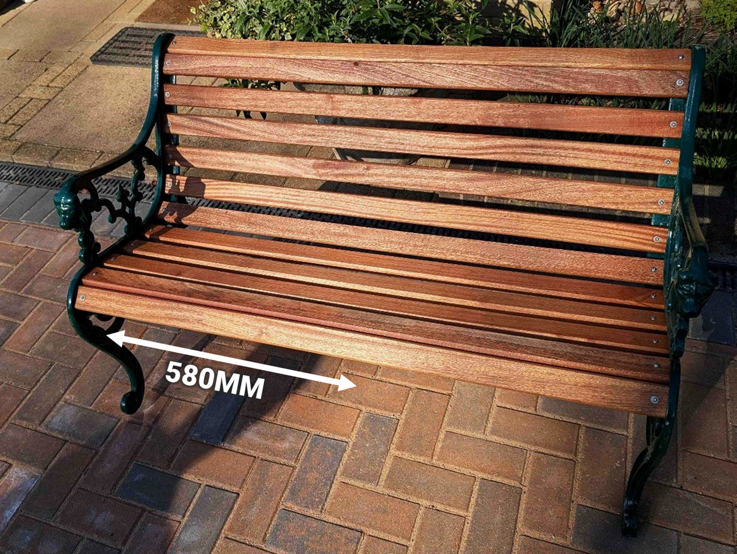 Rounded Sapele Hardwood Bench Slat - Mahogany Alternative