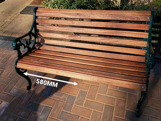 Rounded Sapele Hardwood Bench Slat - Lengths under 600mm