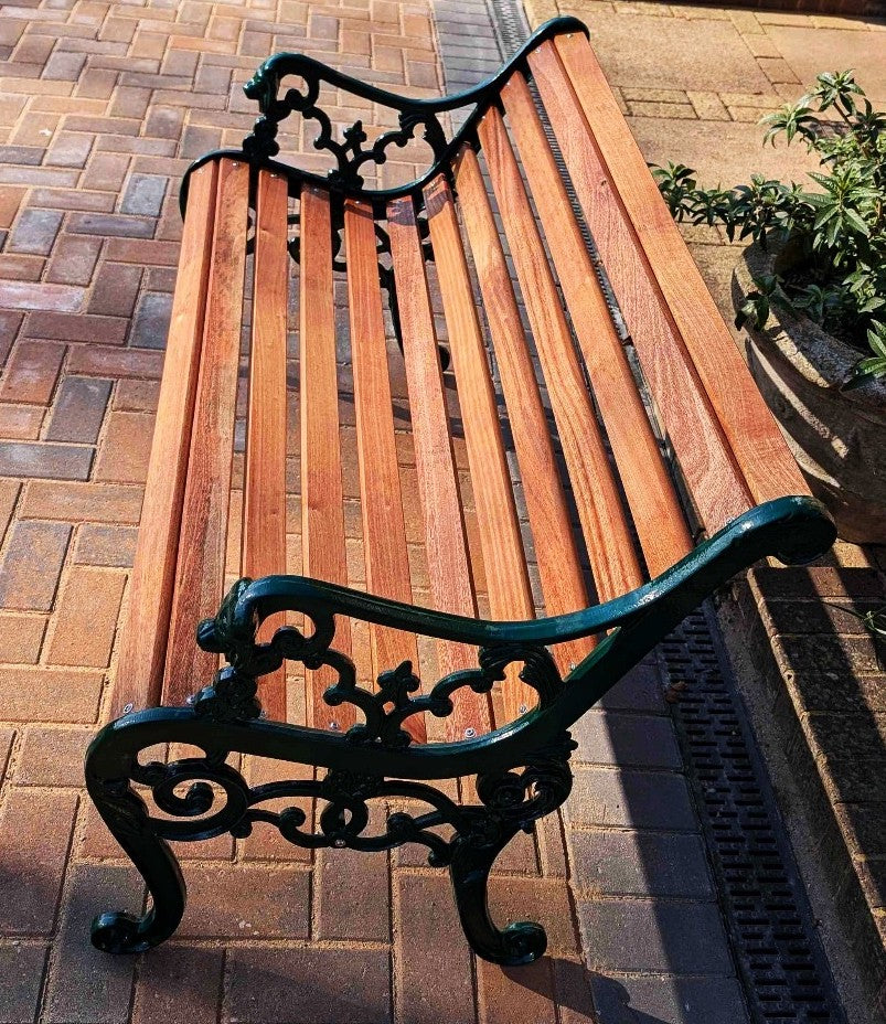 Rounded Sapele Hardwood Bench Slat - Mahogany Alternative