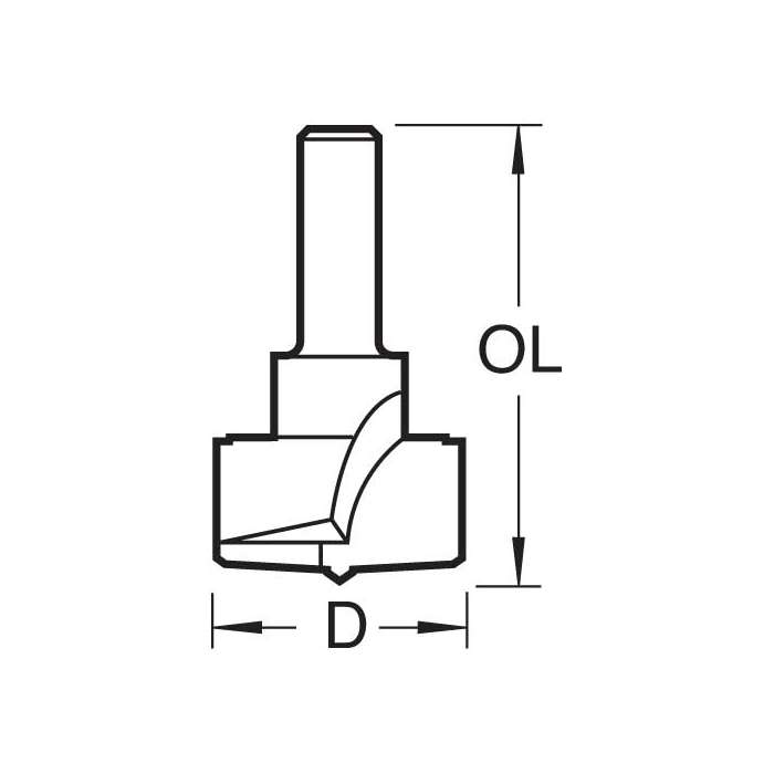 TREND 421/35X1/4TC Hinge Sinking 35mm Diameter