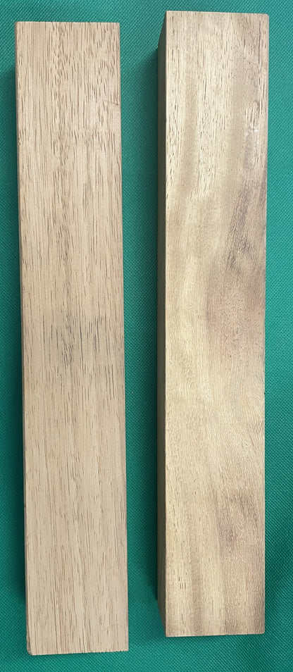 Discounted Iroko Spindle | Carving | Block Blank - 40mm x 58mm x 350mm