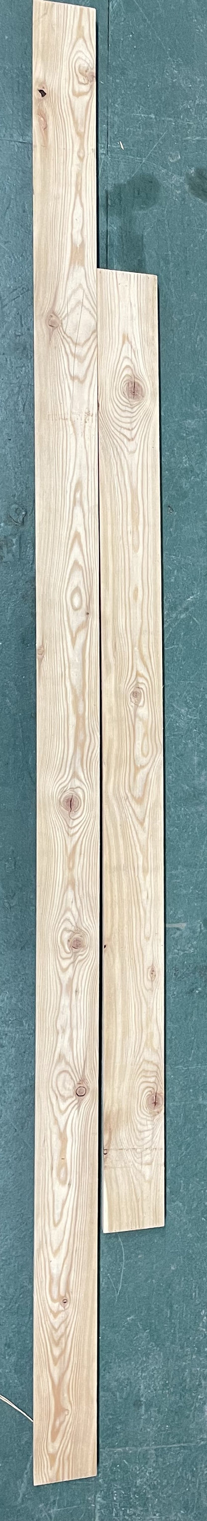 Siberian Larch Timber Boards - 23mm x 82mm x 1.29m & 1.9m - OFFCUT143