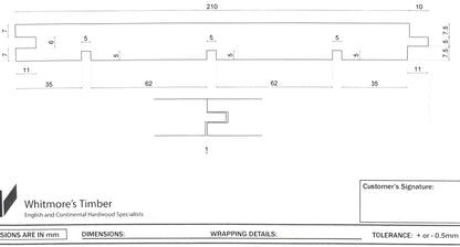 Discounted Rustic Character Oak Flooring - 210mm Face