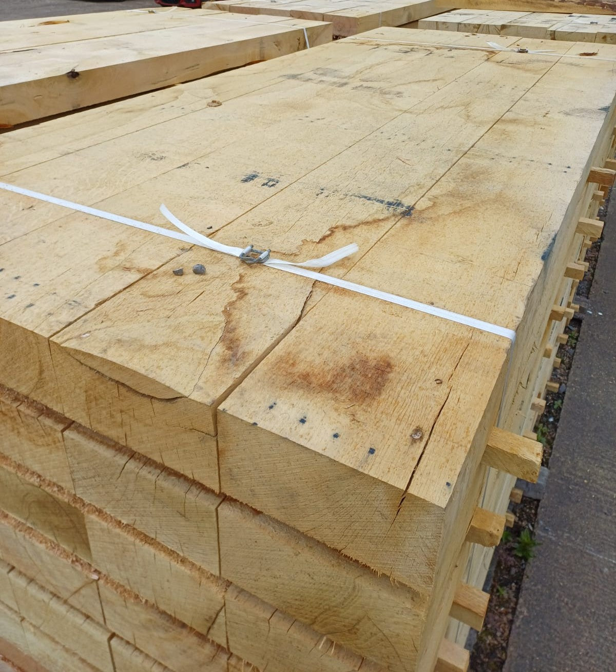 Premium French Oak Sleepers (Quercus robur)