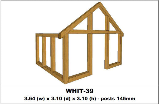 European Oak Porch Kits - 3.64m x 3.10m x 3.10m - (WHIT-39)